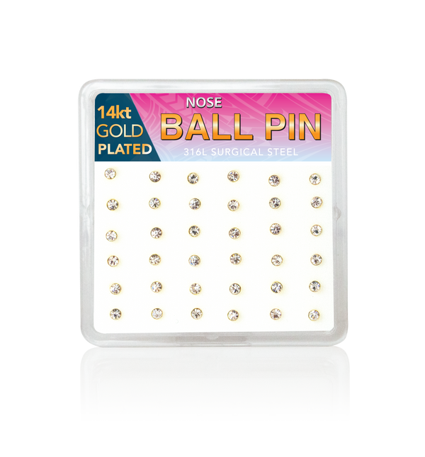 BGR25 - Clear Cubic 2.5mm Ball Pin